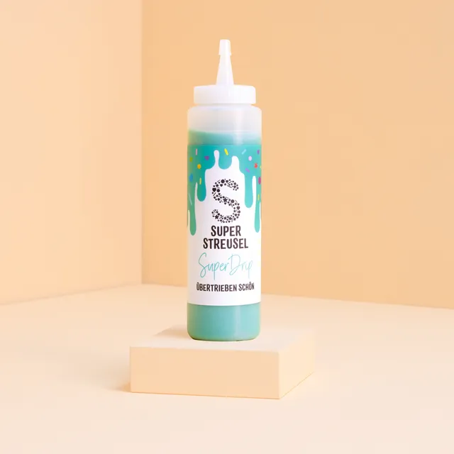 super-streusel-superdrip-t-rkis-kuchenglasur-flasche image 1