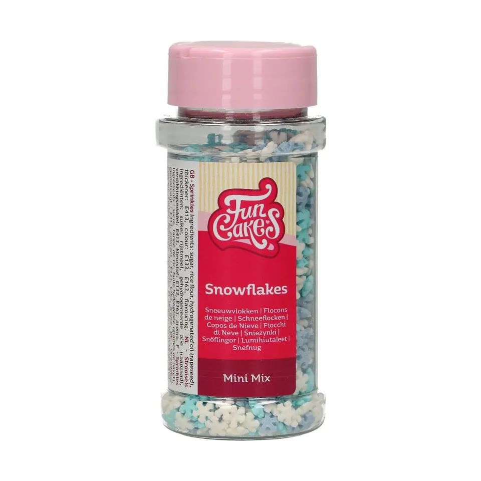 funcakes-sprinkles-mini-snowflakes-mix-50-g image 1