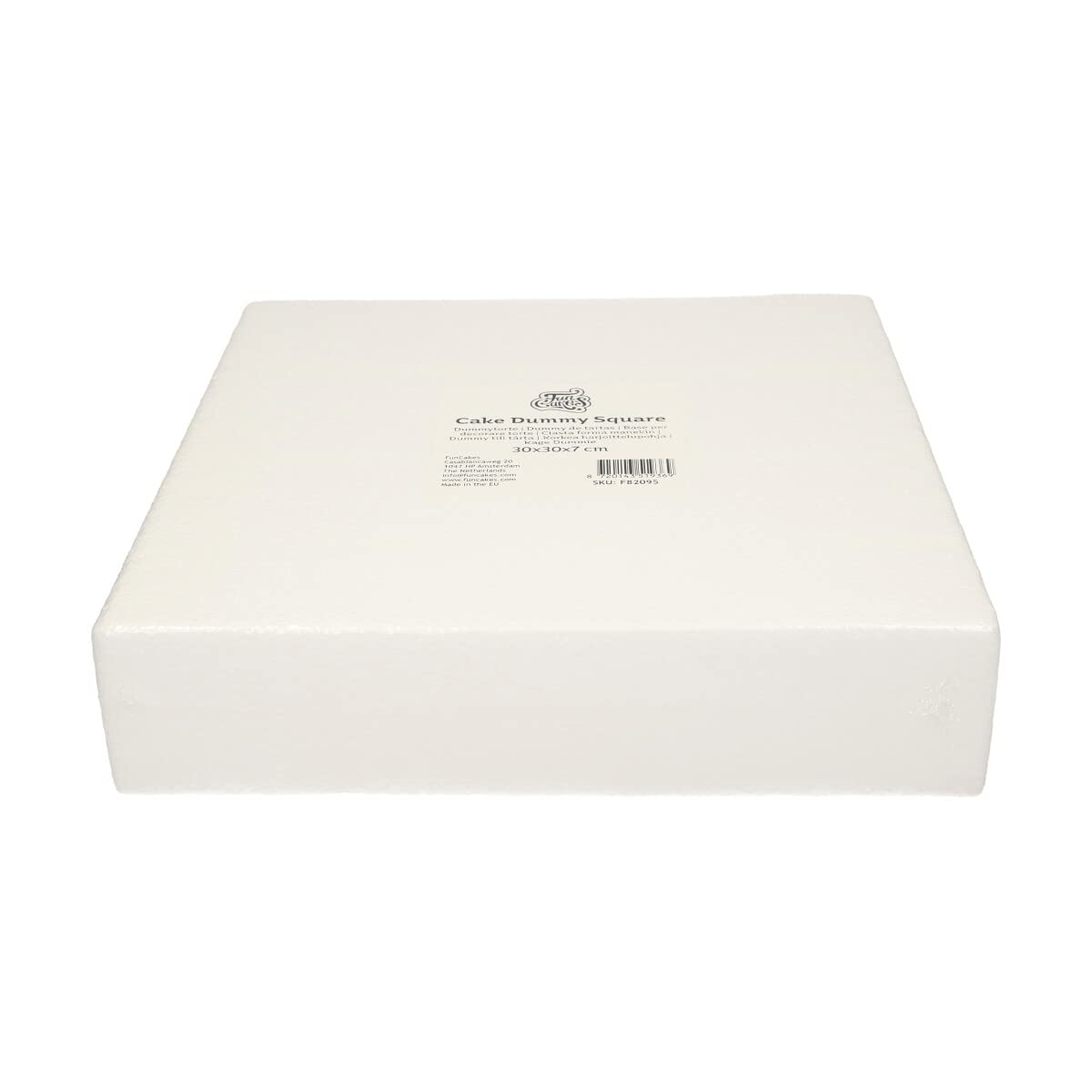 funcakes-cake-dummy-square-styropor-torte-30x30x7-cm image 1