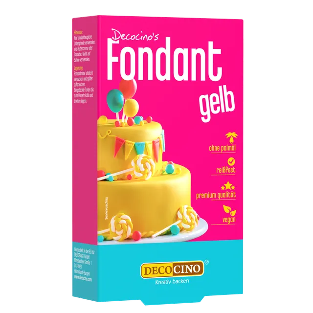decocino-fondant-gelb-250g-rollfondant-zum-eindecken image 1