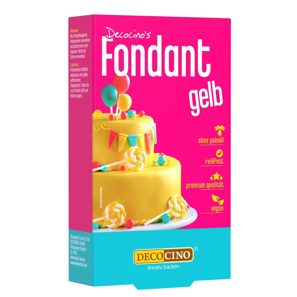 decocino-fondant-gelb-250g-rollfondant-zum-eindecken image 1