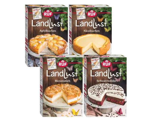 ruf-landlust-backmischungen-set-4-st-ck-schwarzw-lder-kirsch-k-sekuchen-bienenst image 1