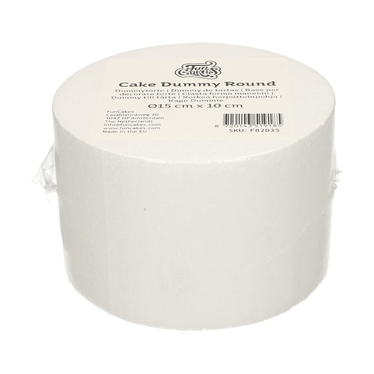funcakes-cake-dummy-round-styropor-torte-15x10-cm image 1