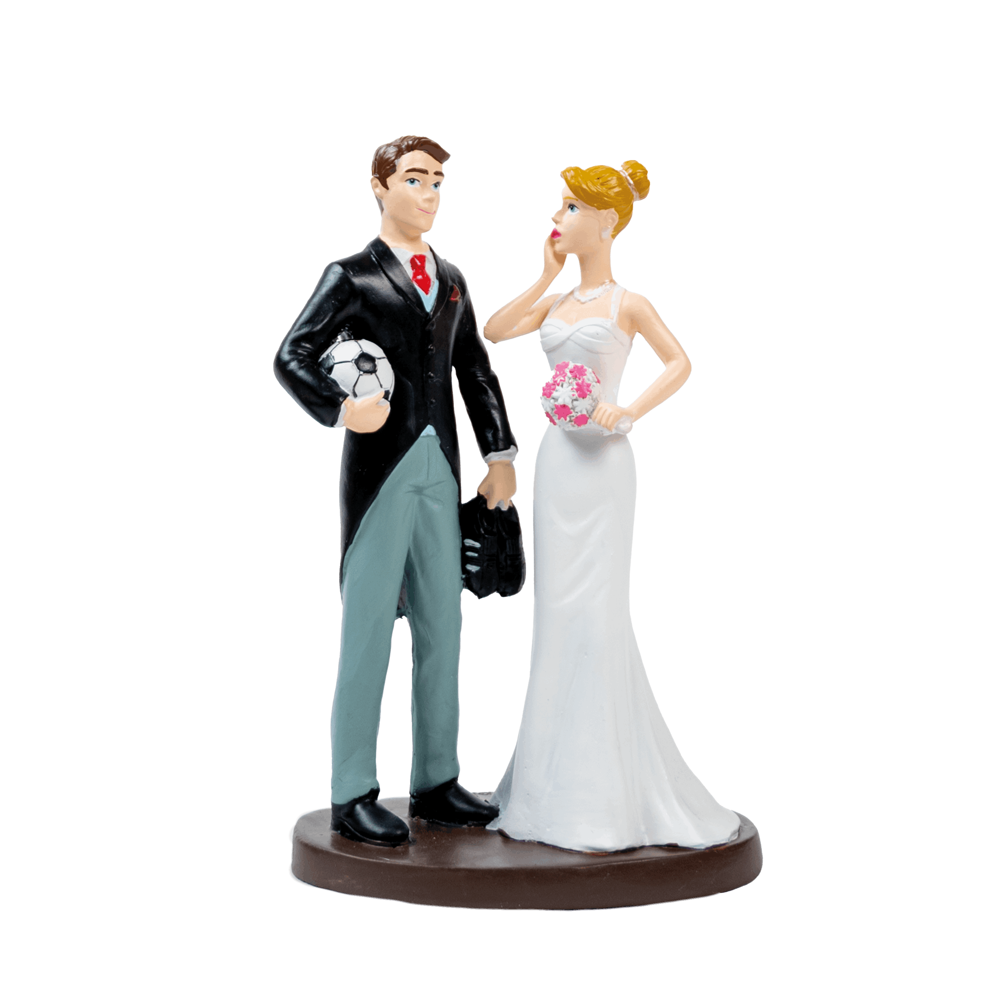 decocino-tortenfigur-brautpaar-fu-ballliebe-18cm image 1