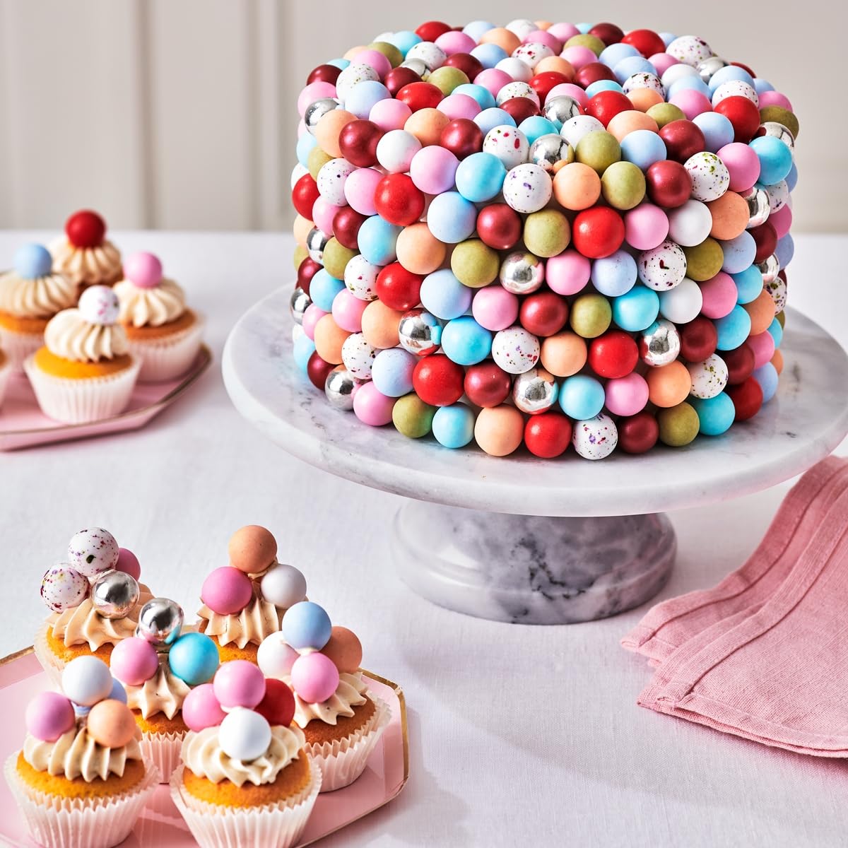 funcakes-choco-crispy-balls-schokokugeln-metallic-silver-60-g image 3