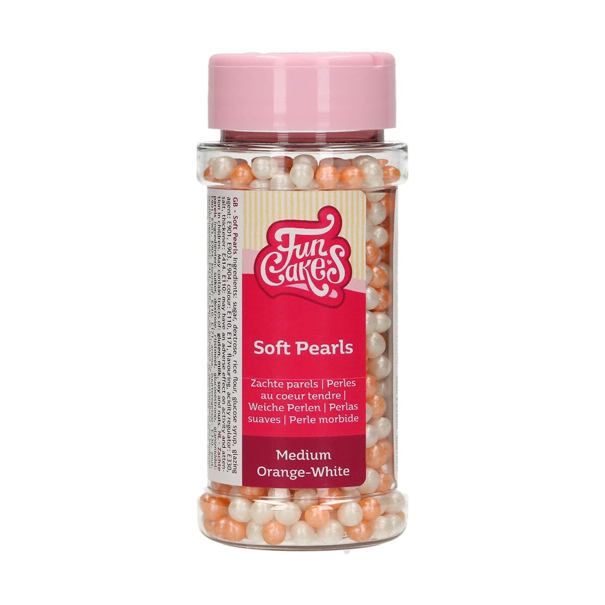 funcakes-soft-pearls-zuckerperlen-medium-rosa-white-500-g image 7