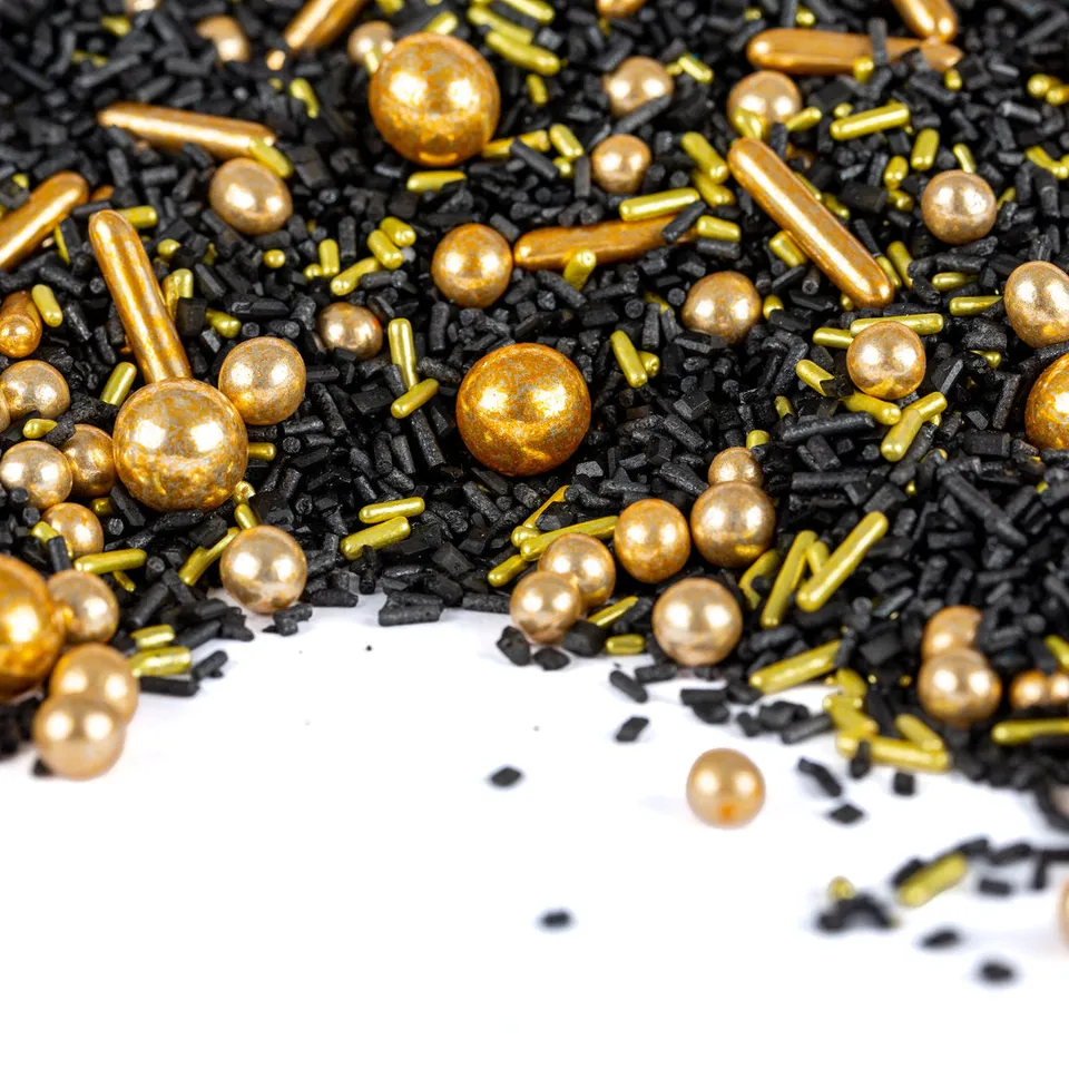 super-streusel-goldrausch-streuselmix-schwarz-gold image 1