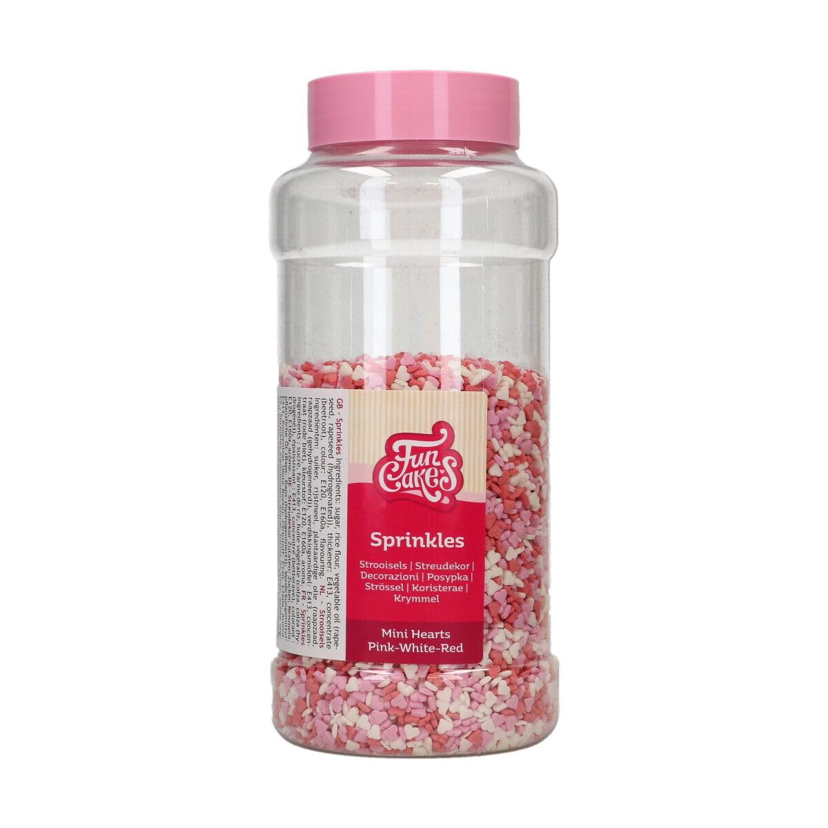 funcakes-sprinkles-zuckerstreusel-hearts-pink-white-450-g image 6