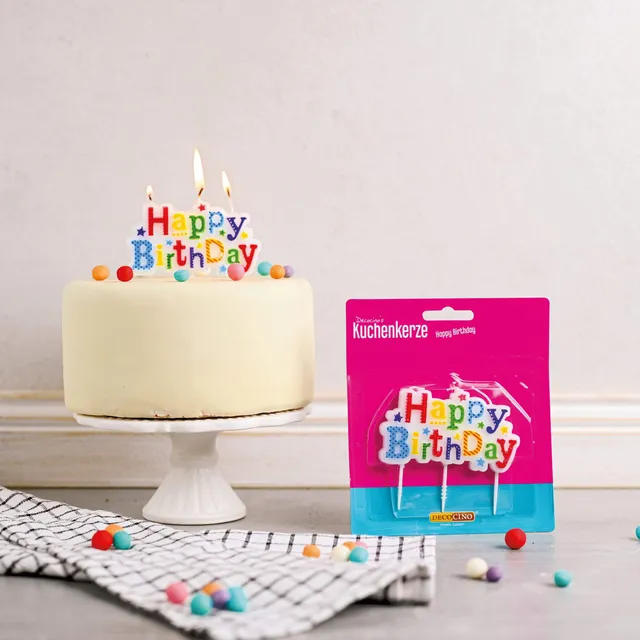 decocino-kuchenkerze-happy-birthday-geburtstagskerze-torte image 1