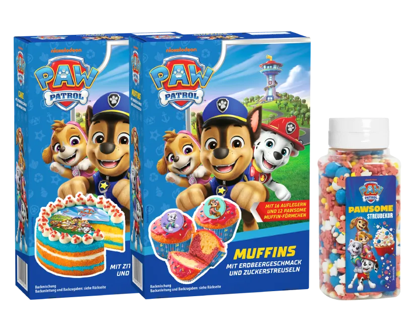 ruf-paw-patrol-backset-3-st-ck-muffins-orange-mit-zuckerstreuseln image 1