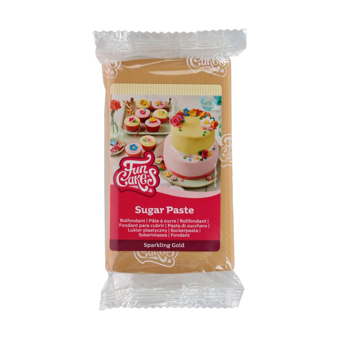 funcakes-sugar-paste-rollfondant-sparkling-gold-250-g image 1