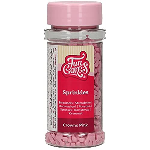 funcakes-sprinkles-crowns-pink-zuckerstreusel-kronen-45-g image 3