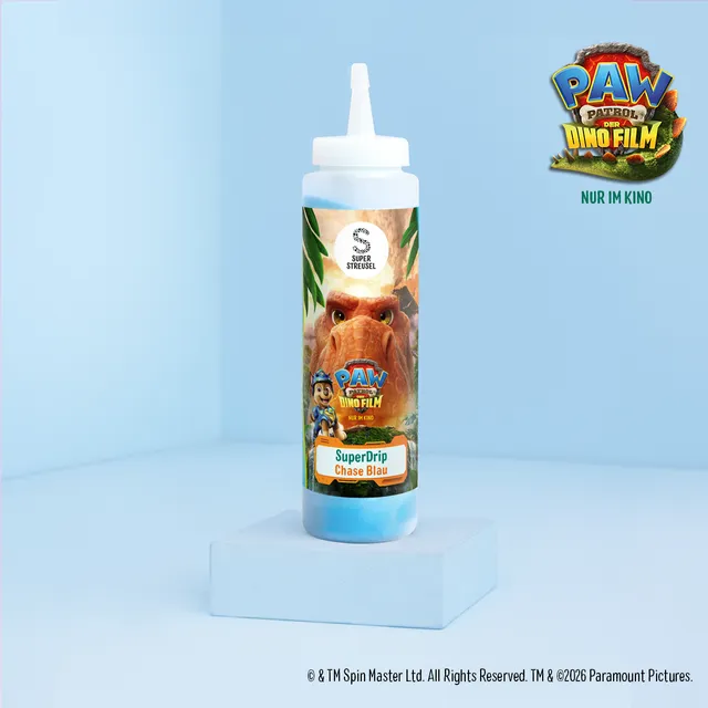 super-streusel-superdrip-chase-blau-paw-patrol-der-dino-film-kuchenglasur image 1