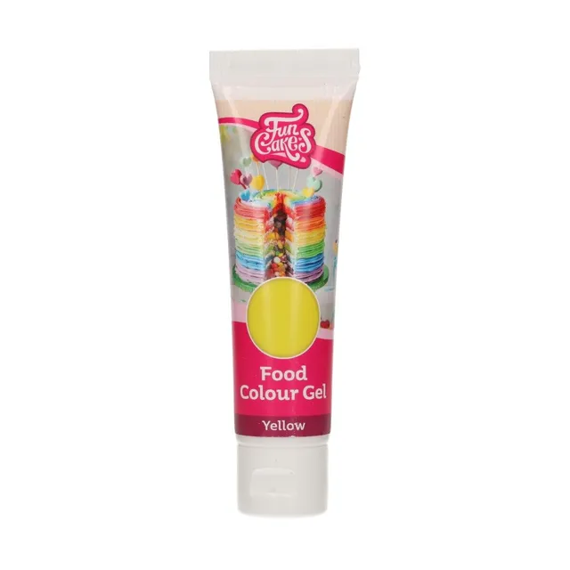 funcakes-food-colour-gel-lebensmittelfarbgel-gelb-30-g image 1