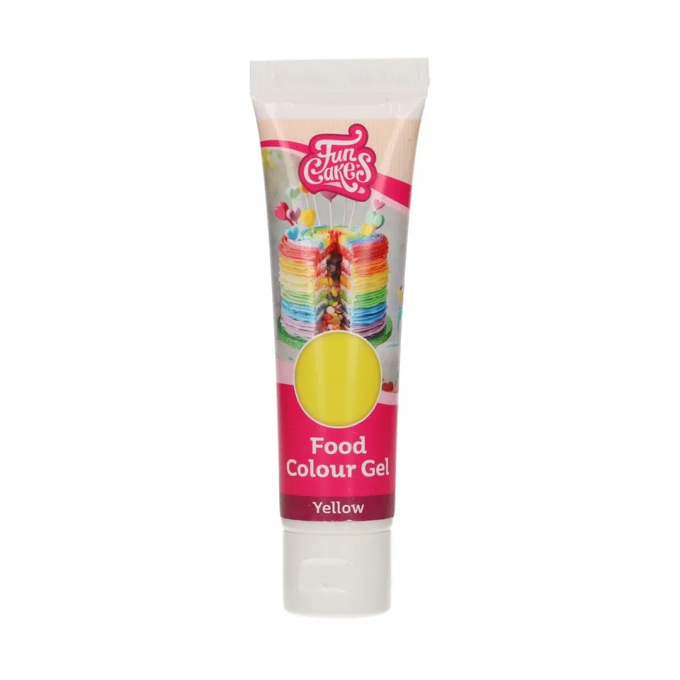 funcakes-food-colour-gel-lebensmittelfarbgel-gelb-30-g image 1