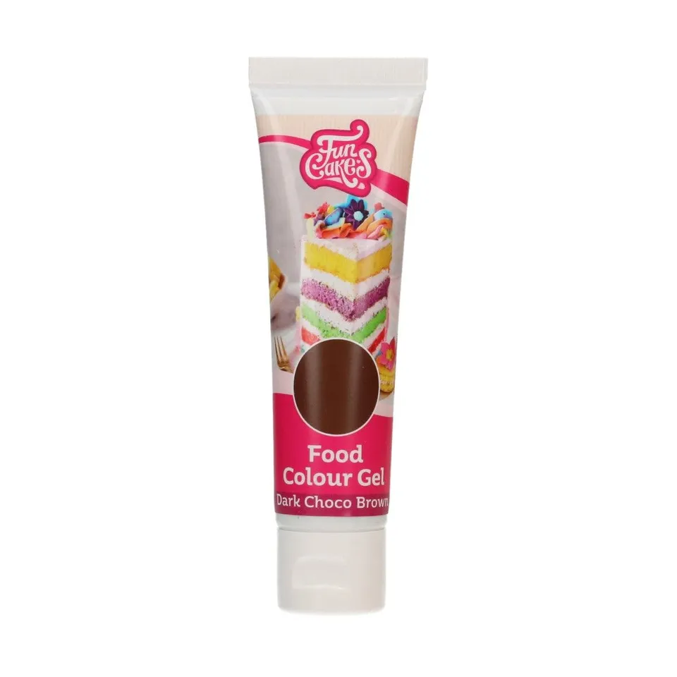 funcakes-food-colour-gel-lebensmittelfarbe-dark-choco-brown-30-g image 1