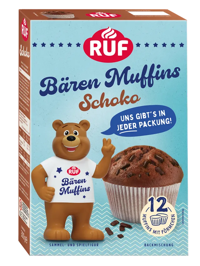 ruf-b-ren-muffins-schoko-backmischung-muffins-mit-f-rmchen-figur image 1