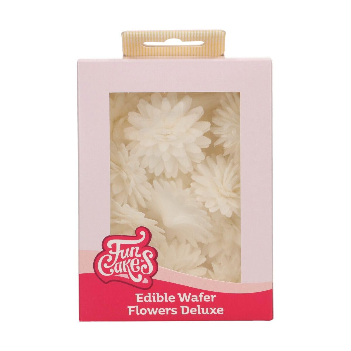 funcakes-edible-wafer-flowers-essbare-blumen-pompom-daisy-white-12-st-ck image 1