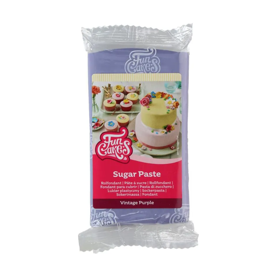 funcakes-sugar-paste-rollfondant-vintage-violet-250-g image 1