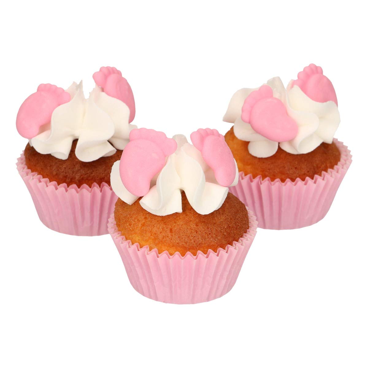 funcakes-zuckerfiguren-babyf-e-pink-16-st-ck-sugar-decorations image 3