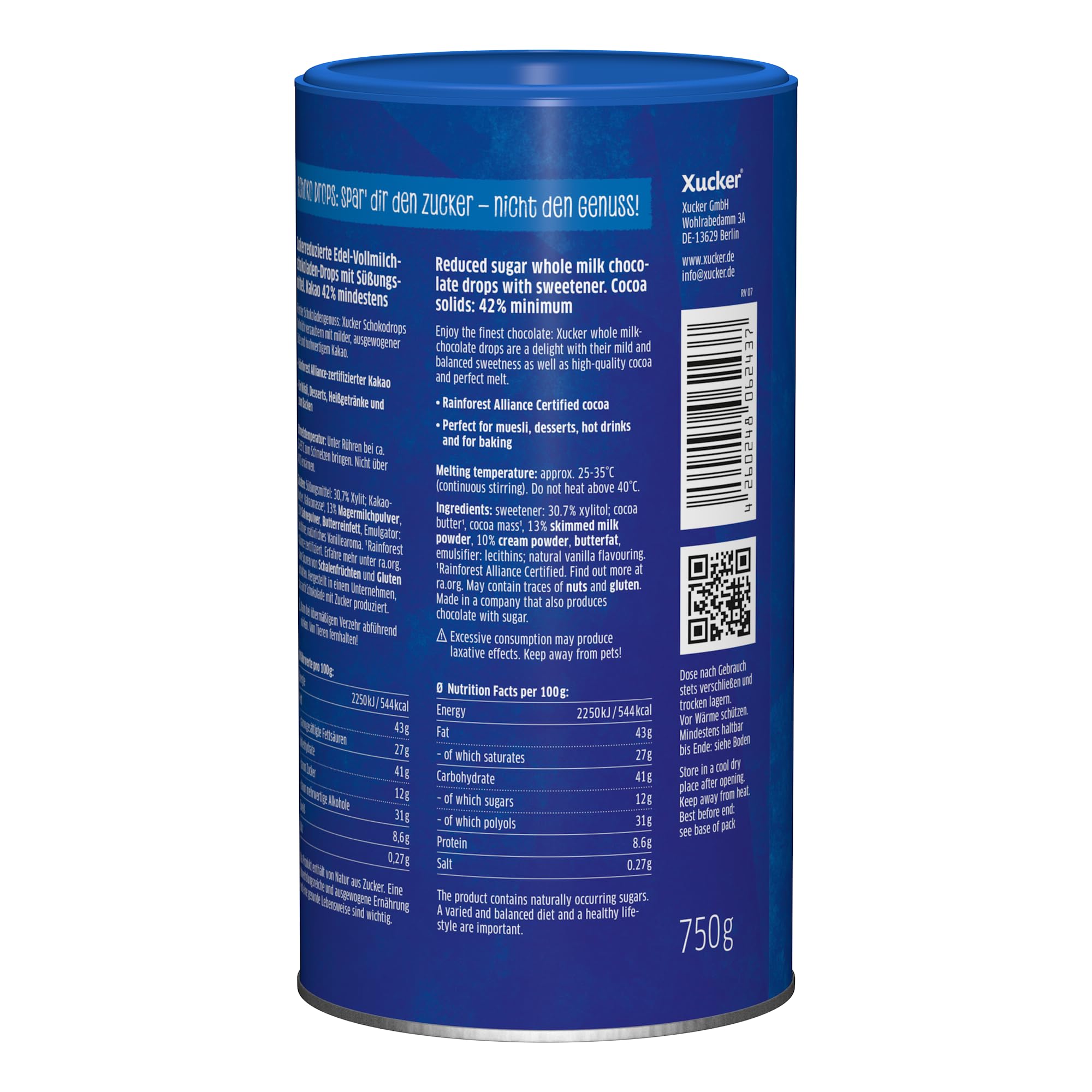 xucker-schokoladen-drops-edel-vollmilch-mit-xylit-750-g image 8