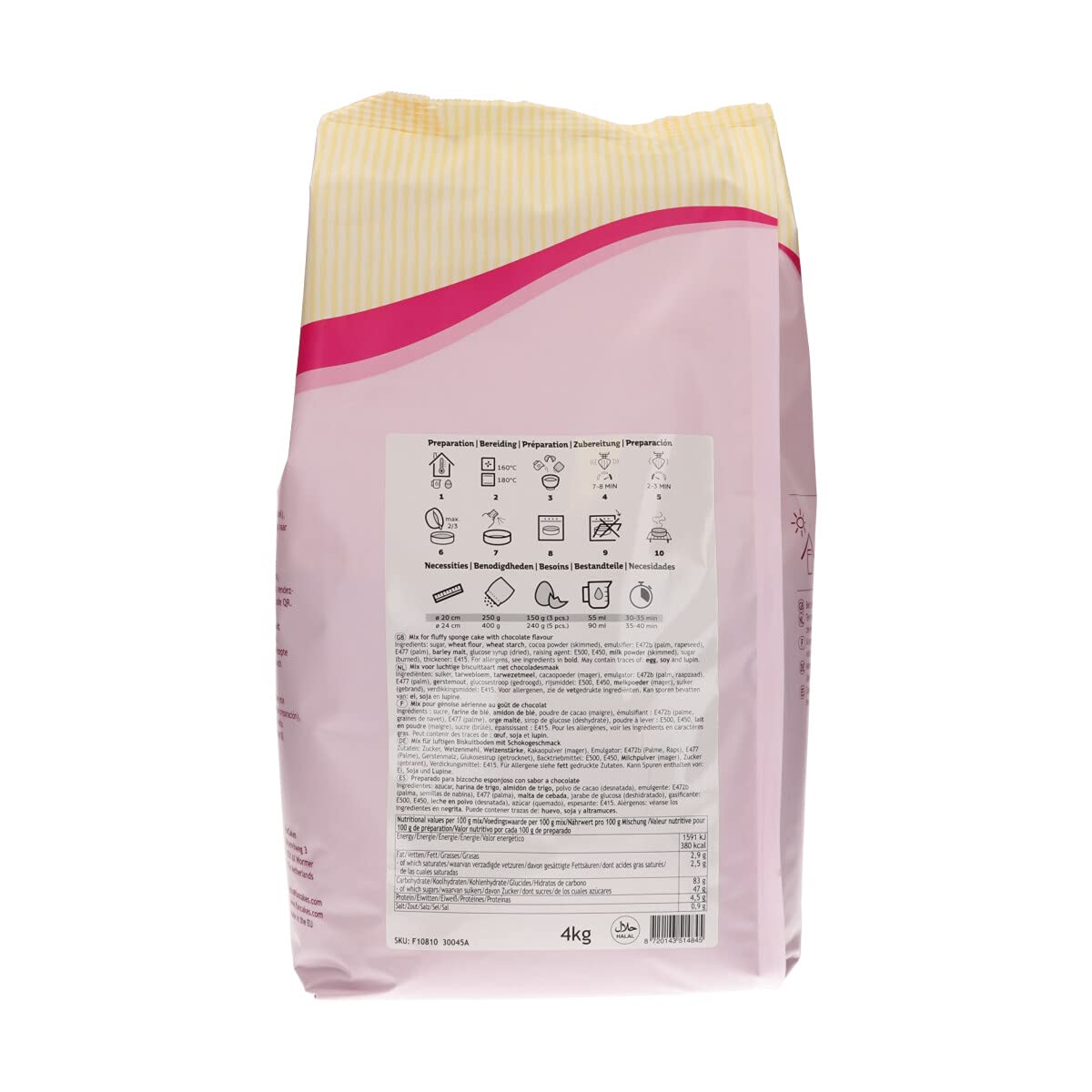 funcakes-mix-f-r-choco-sponge-cake-4-kg-backmischung-schoko-biskuit image 2