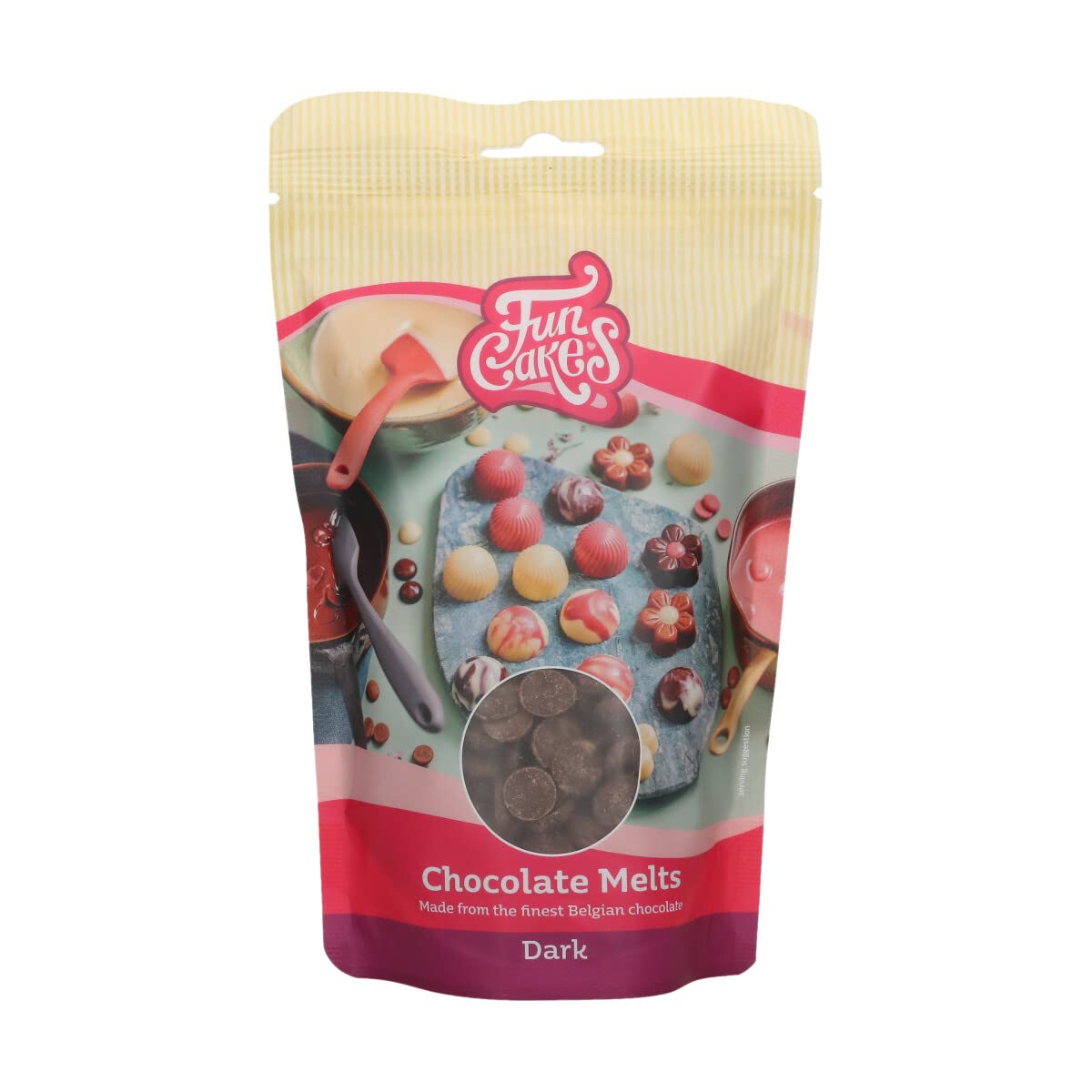 funcakes-chocolate-melts-gold-200-g-belgische-schmelzschokolade image 5