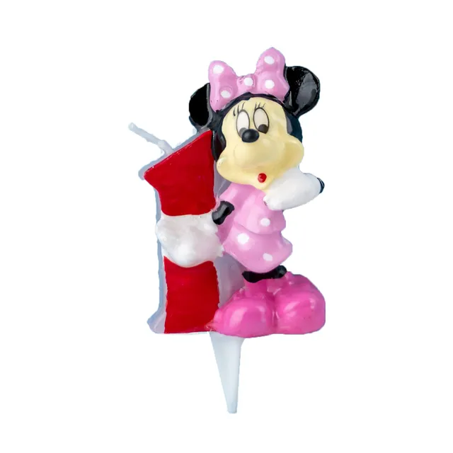 decocino-minnie-maus-zahlenkerze-1-3d-geburtstagskerze-1-st-ck image 1