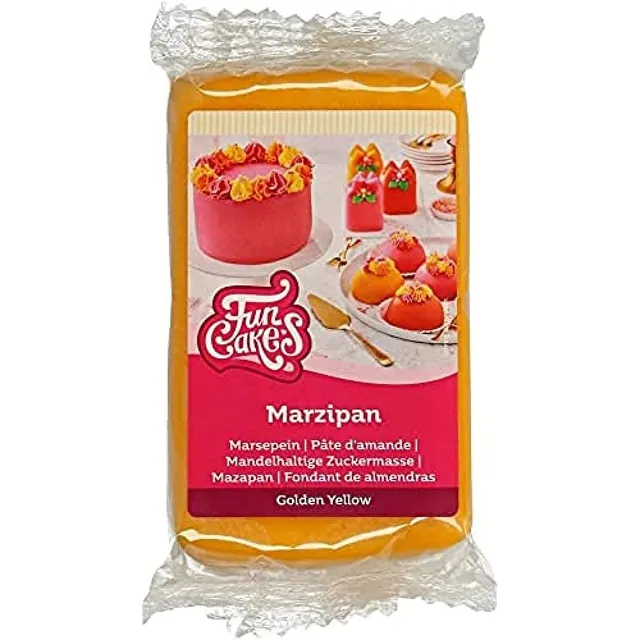 funcakes-marzipan-golden-yellow-250-g image 1