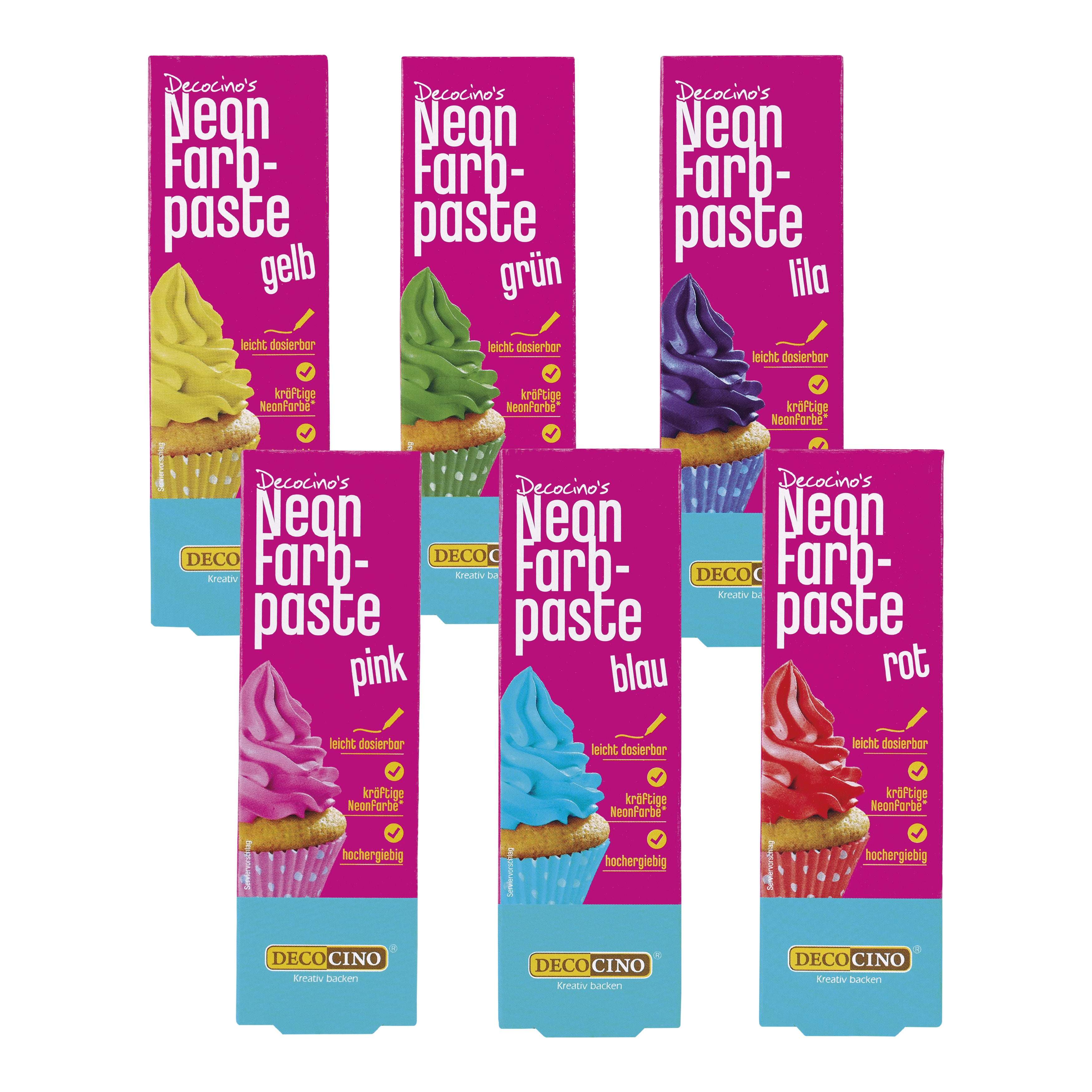 decocino-neon-farbpasten-set-6-tlg-6x25g-mhd-14-01-2027 image 1