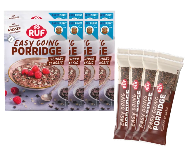 ruf-schoko-porridge-riegel-bundle-16-st-ck-8x-porridge-8x-riegel-schoko-classic image 1