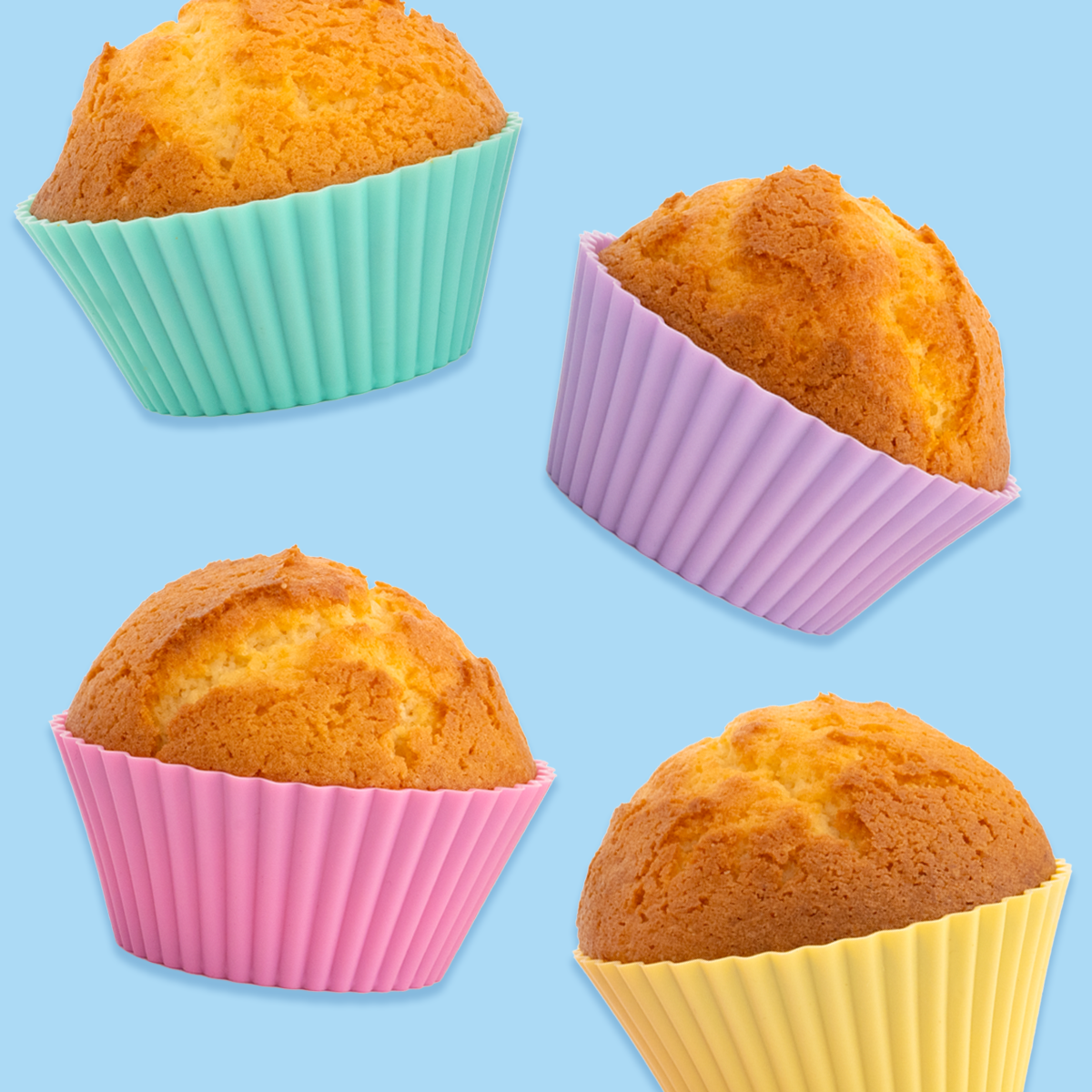 super-streusel-muffin-und-cupcakef-rmchen-silikon-12er-bunt image 2
