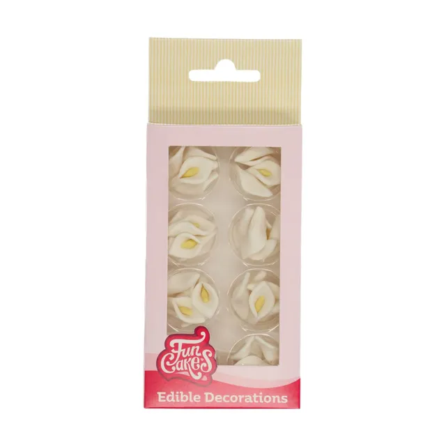funcakes-sugar-decorations-zuckerfiguren-white-calla-24-st-ck image 1