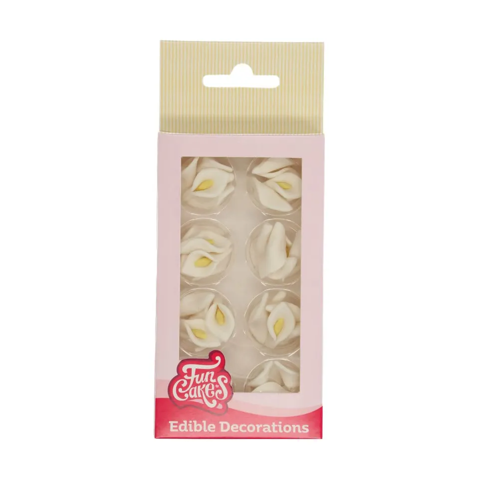 funcakes-sugar-decorations-zuckerfiguren-white-calla-24-st-ck image 1