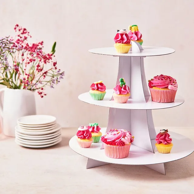 funcakes-cupcake-stand-3-tier-tortenst-nder-3-etagen-white image 1