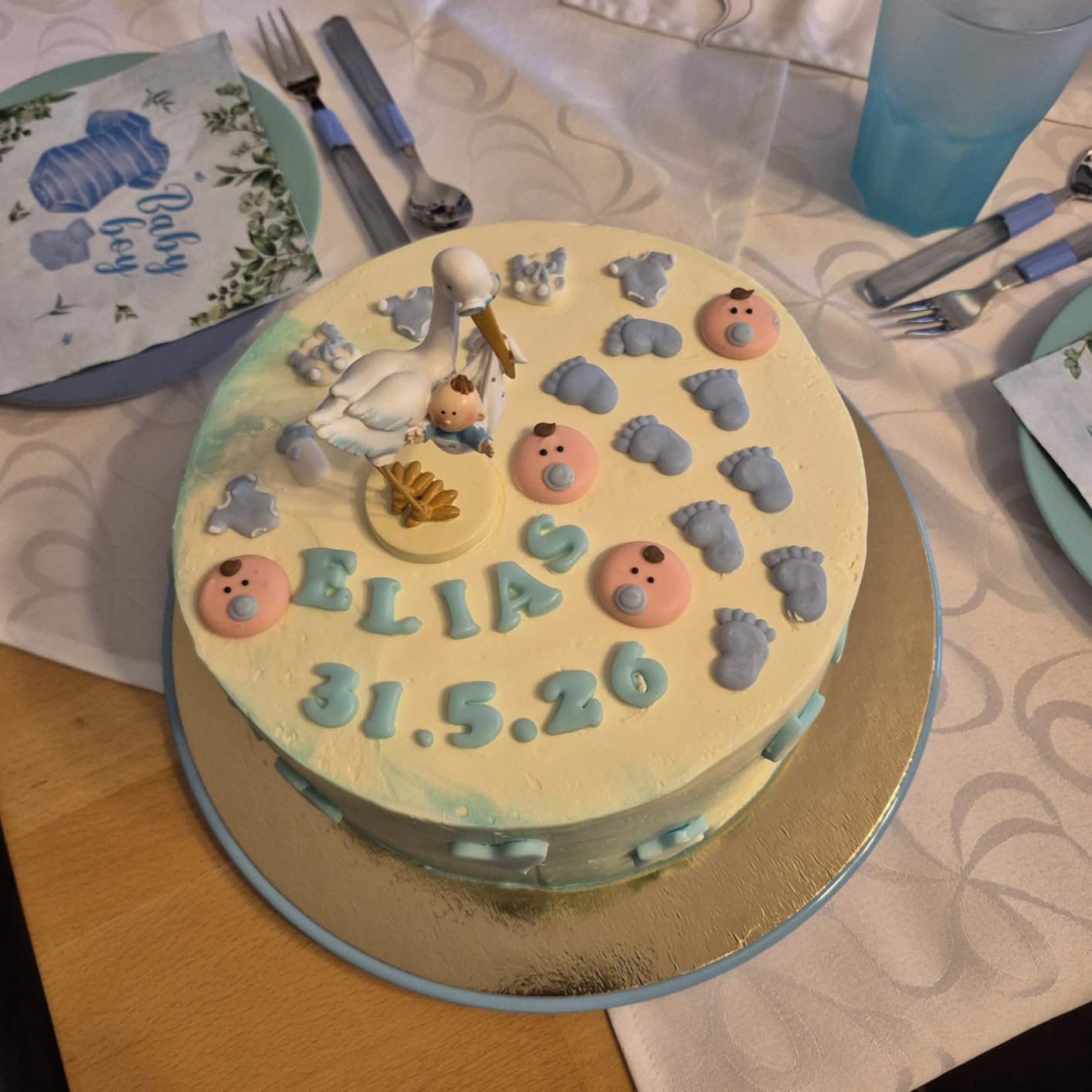 Süße Deko für Babyparty
