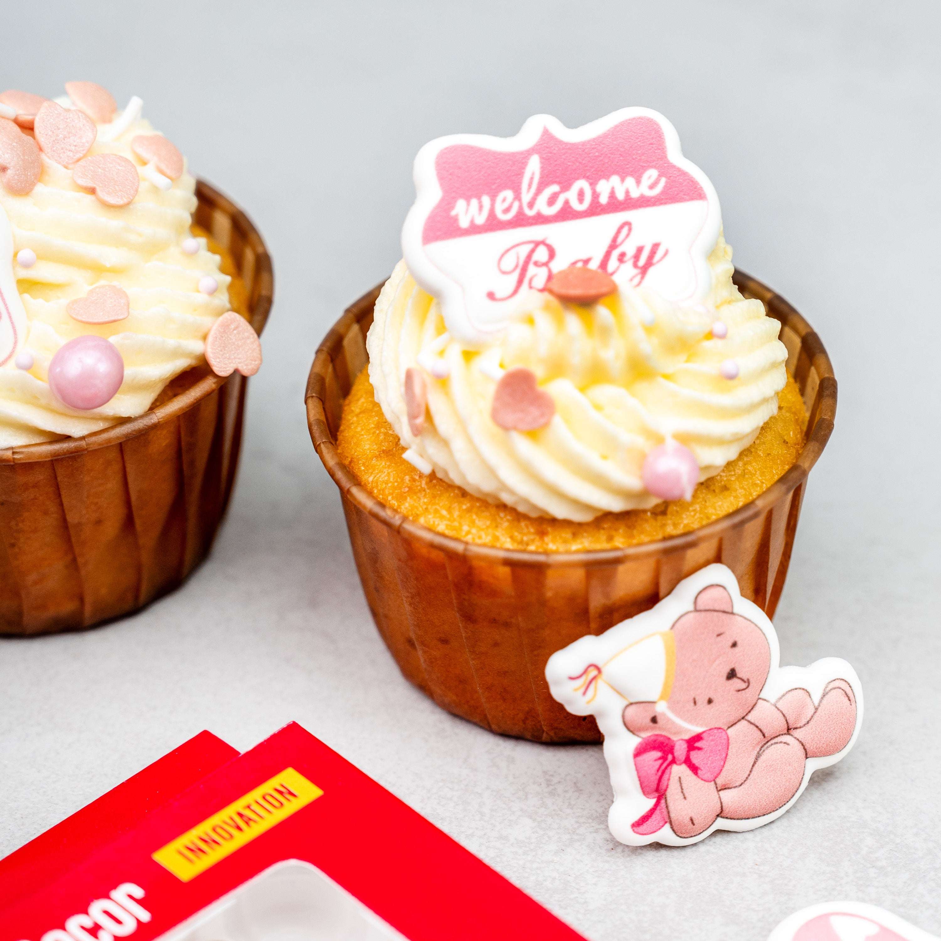 decocino-3d-cake-decor-baby-rosa-8-st-ck-zuckerdekor-f-r-babyparty-taufe image 2