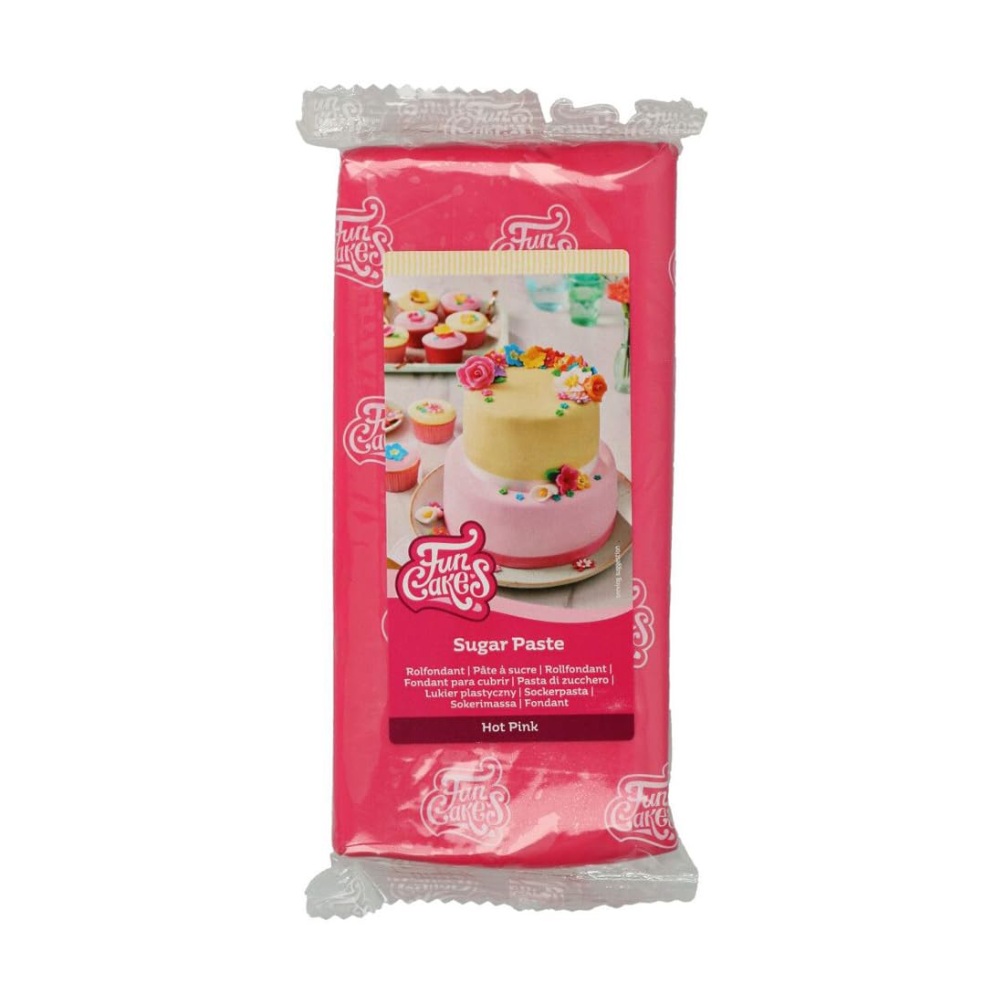 funcakes-rollfondant-hot-pink-fondant-zum-eindecken-und-modellieren-1-kg image 1