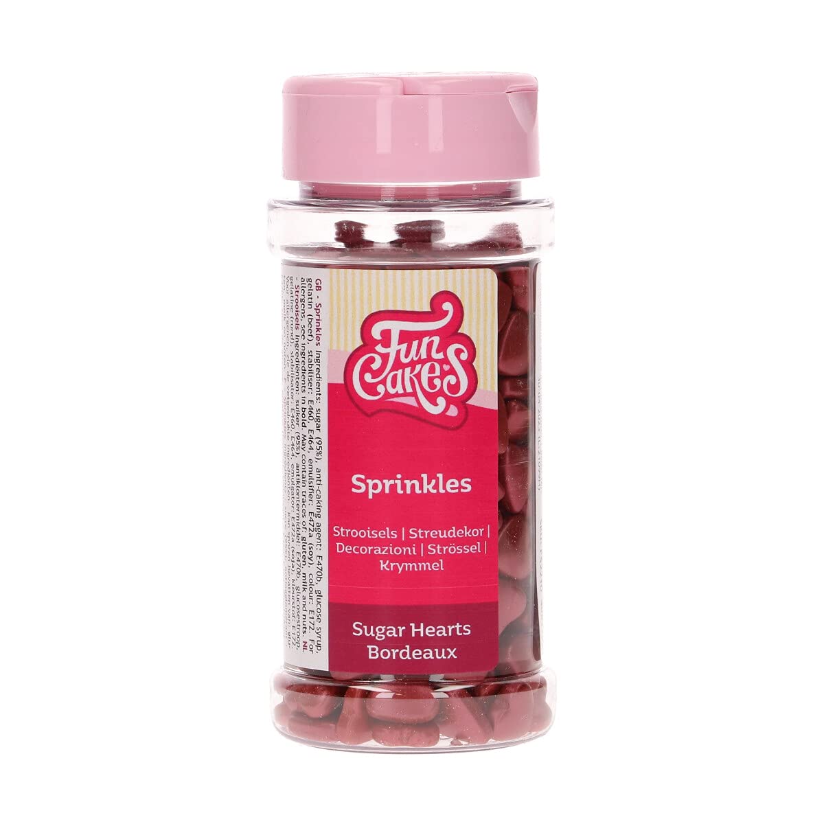 funcakes-sprinkles-zuckerstreusel-hearts-pink-white-450-g image 8