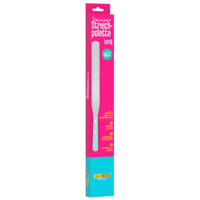 decocino-streichpalette-lang-mintgr-n-tortenspachtel-zum-glattstreichen image 1