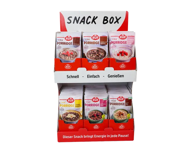 ruf-snack-box-starter-set-schoko-porridge-display-mit-78-portionen image 1