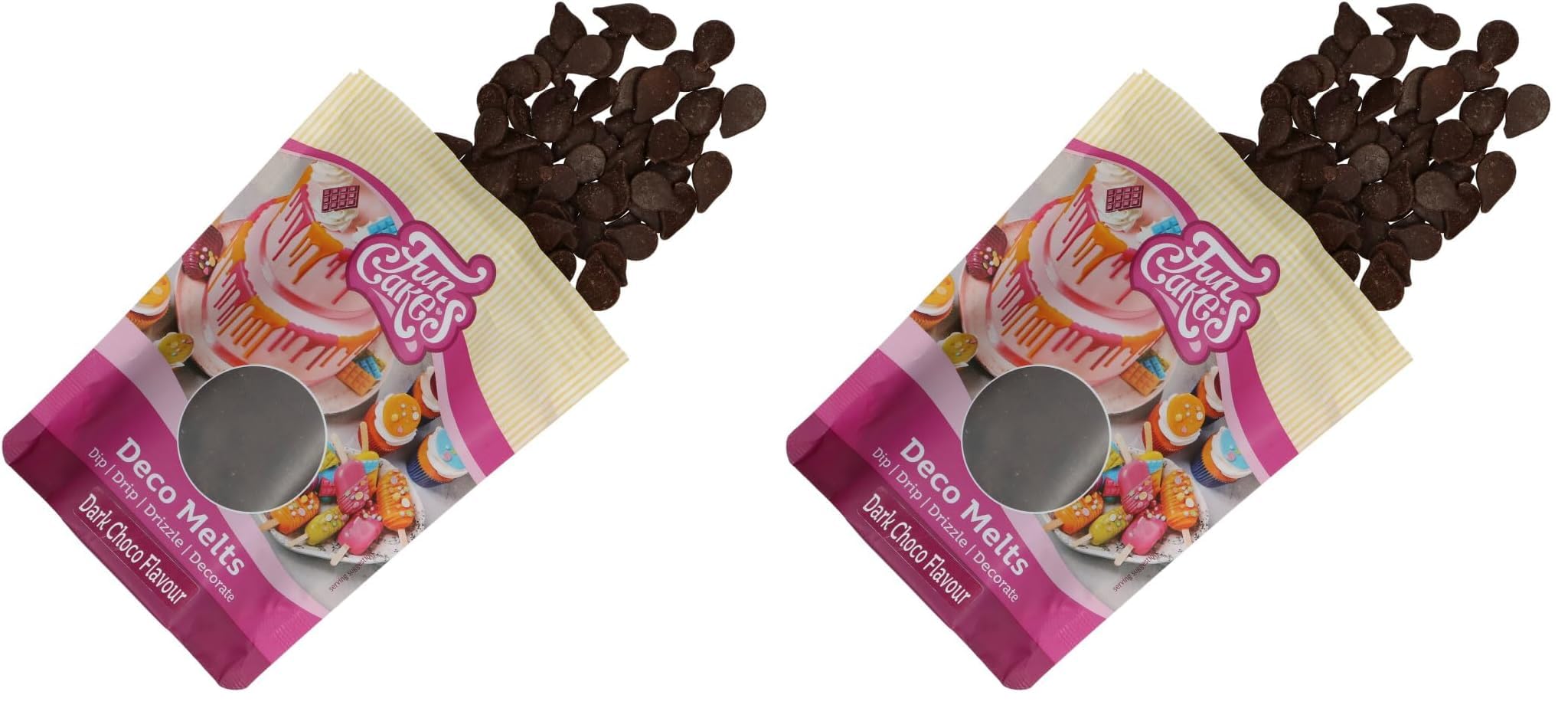funcakes-deco-melts-dark-choco-zartbitter-schokodrops-250-g image 6