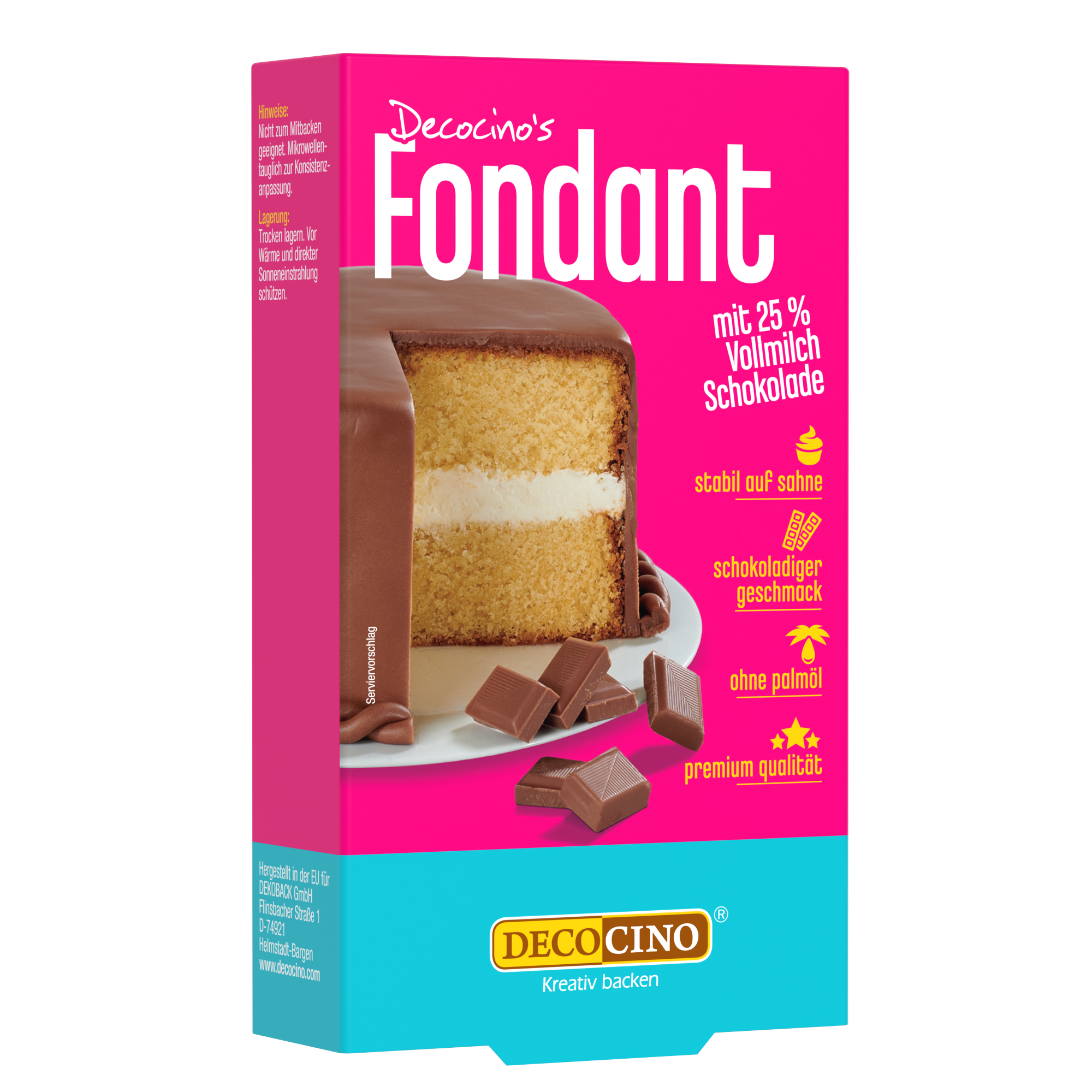 decocino-fondant-mit-25-vollmilchschokolade-250g-rollfondant image 1