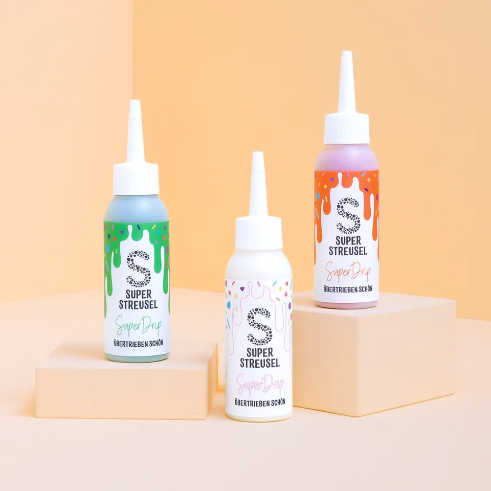 super-streusel-superdrip-fr-hlingsset-orange-gr-n-wei-3er-set-kuchenglasur-in-de image 1