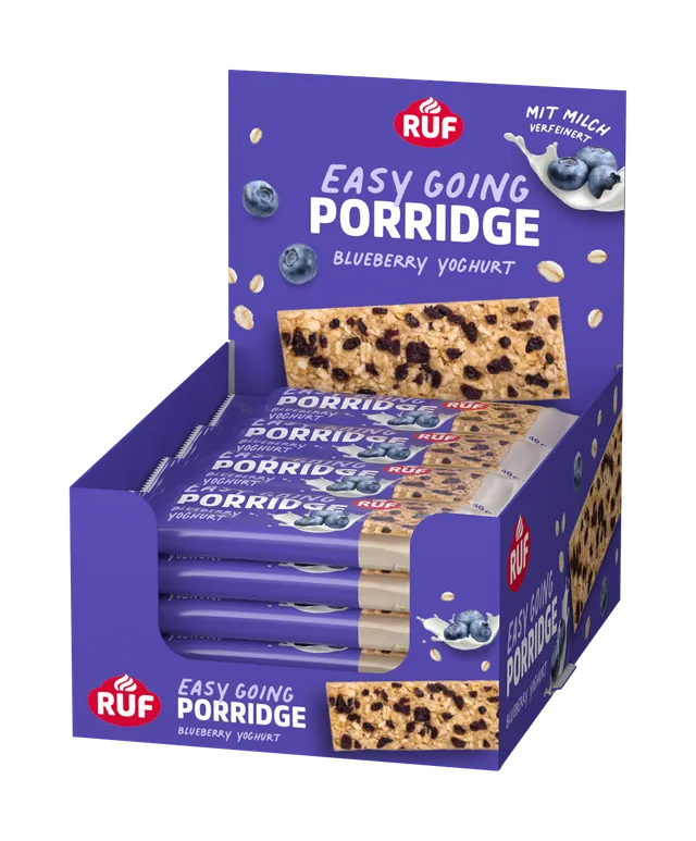 ruf-porridge-riegel-blueberry-yoghurt-16er-box-haferriegel-vorrat image 1