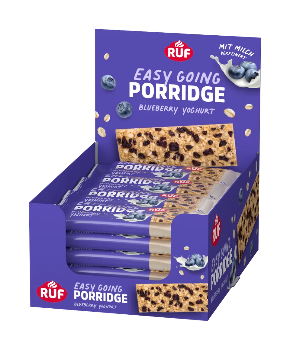 ruf-porridge-riegel-blueberry-yoghurt-16er-box-haferriegel-vorrat image 1