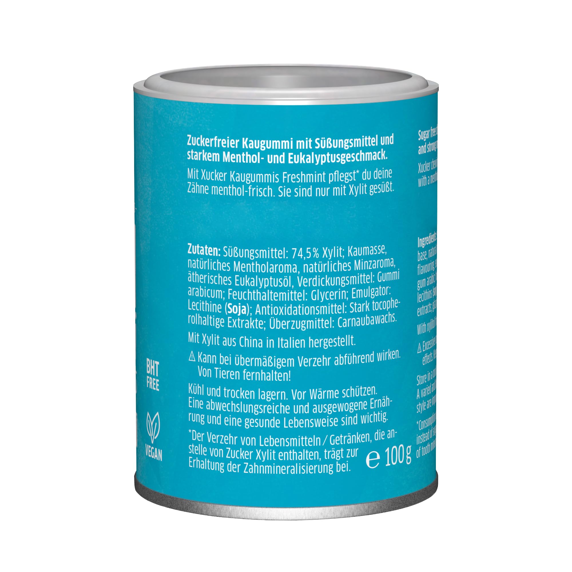 xucker-zahnpflege-kaugummis-freshmint-xylit-100-g-dose-zuckerfrei image 8