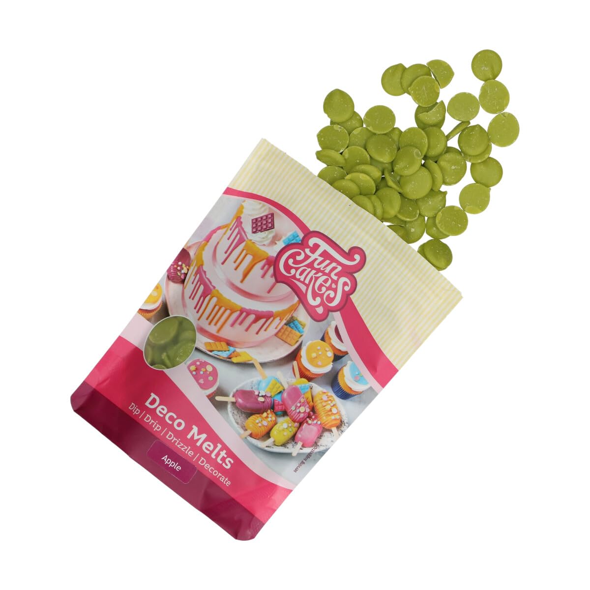 funcakes-deco-melts-kuchenglasur-green-apple-250-g image 3