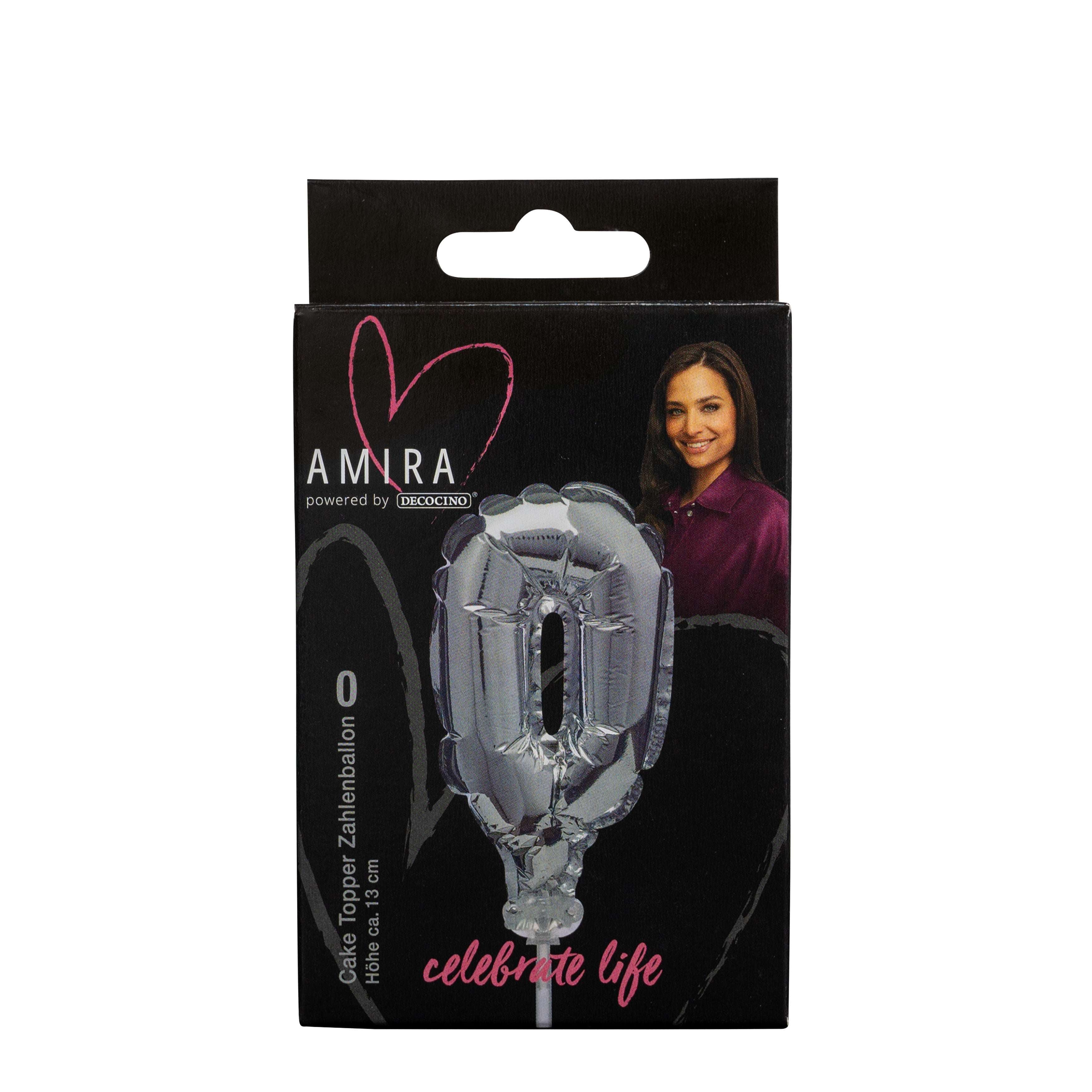 decocino-zahlenballon-0-silber-cake-topper-by-amira image 1