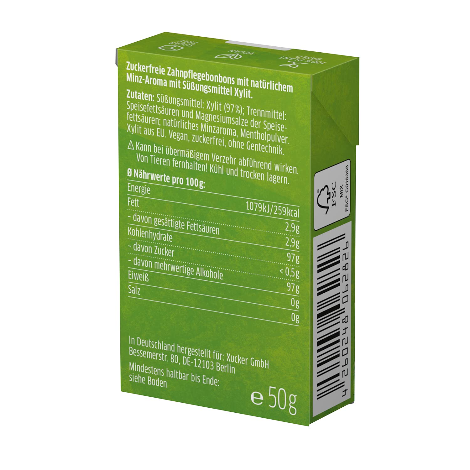 xucker-zuckerfreie-zahnpflege-bonbons-minze-mit-xylit-50-g-vegan image 7